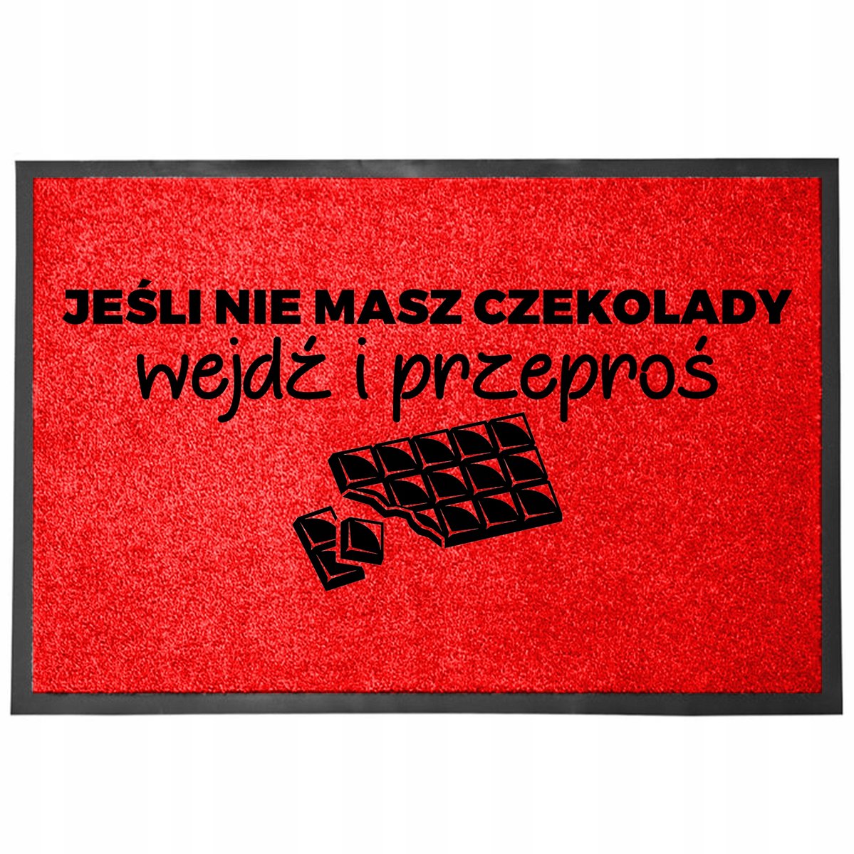 Rode Deurmat 40x60cm - Grappige Tekst - Sneldrogend & Antislip