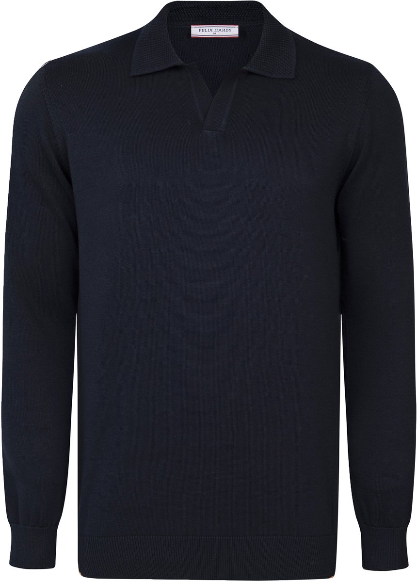 Felix Hardy Trui Met Polokraag - 100% Katoen Heren Navy - M