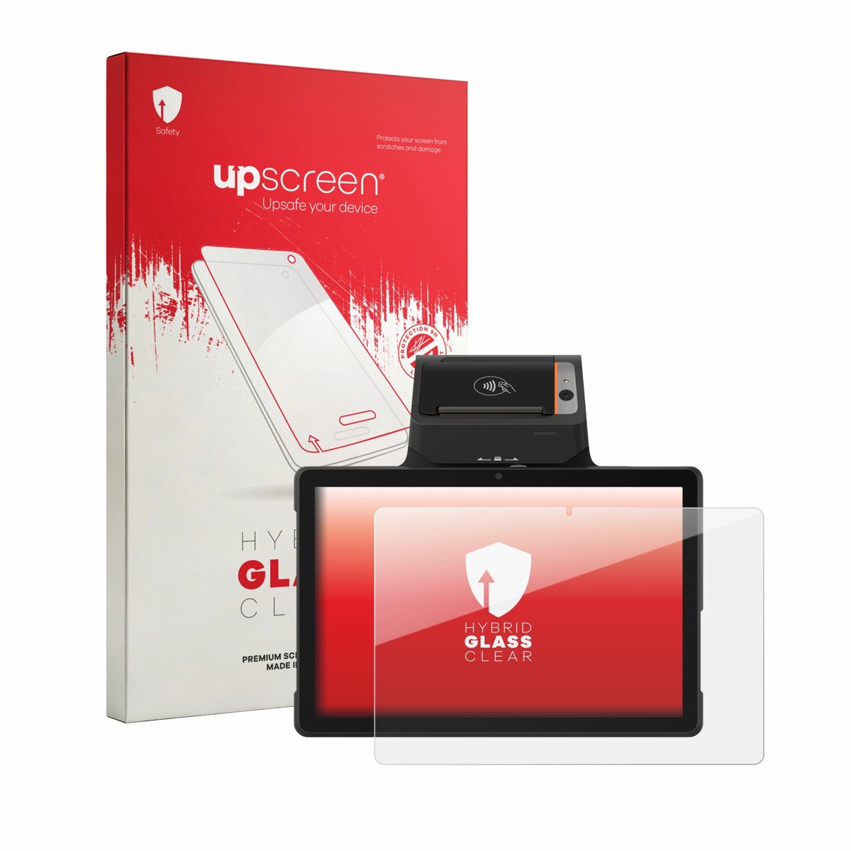upscreen - Screenprotector voor Sunmi P3 Mix 58mm - Folie Beschermfolie Beschermglas transparant