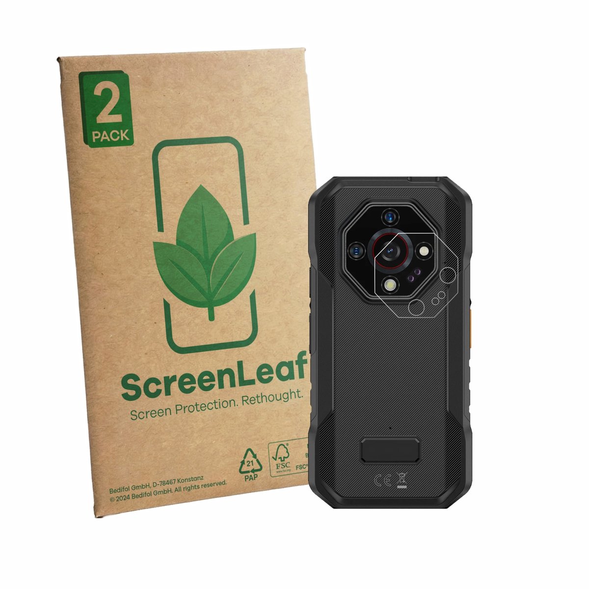 2 Stuks Screenprotector voor Ulefone Armor X32 Pro (ALLEEN Camera Lens) - Hoogwaardige Beschermfolie transparant