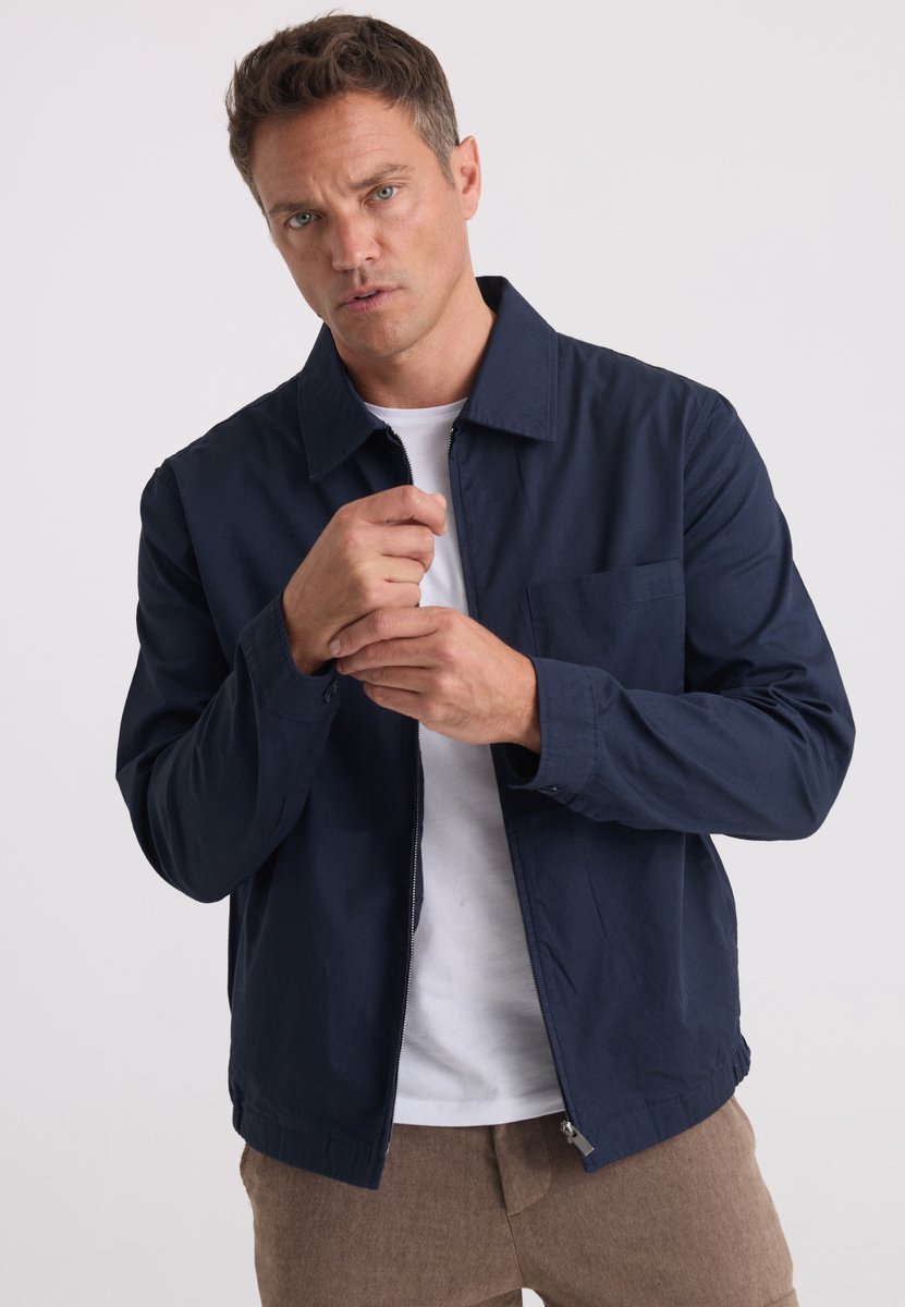 Felix Hardy Overshirt Voor Het Tussenseizoen - 100% Katoen Heren Navy - S