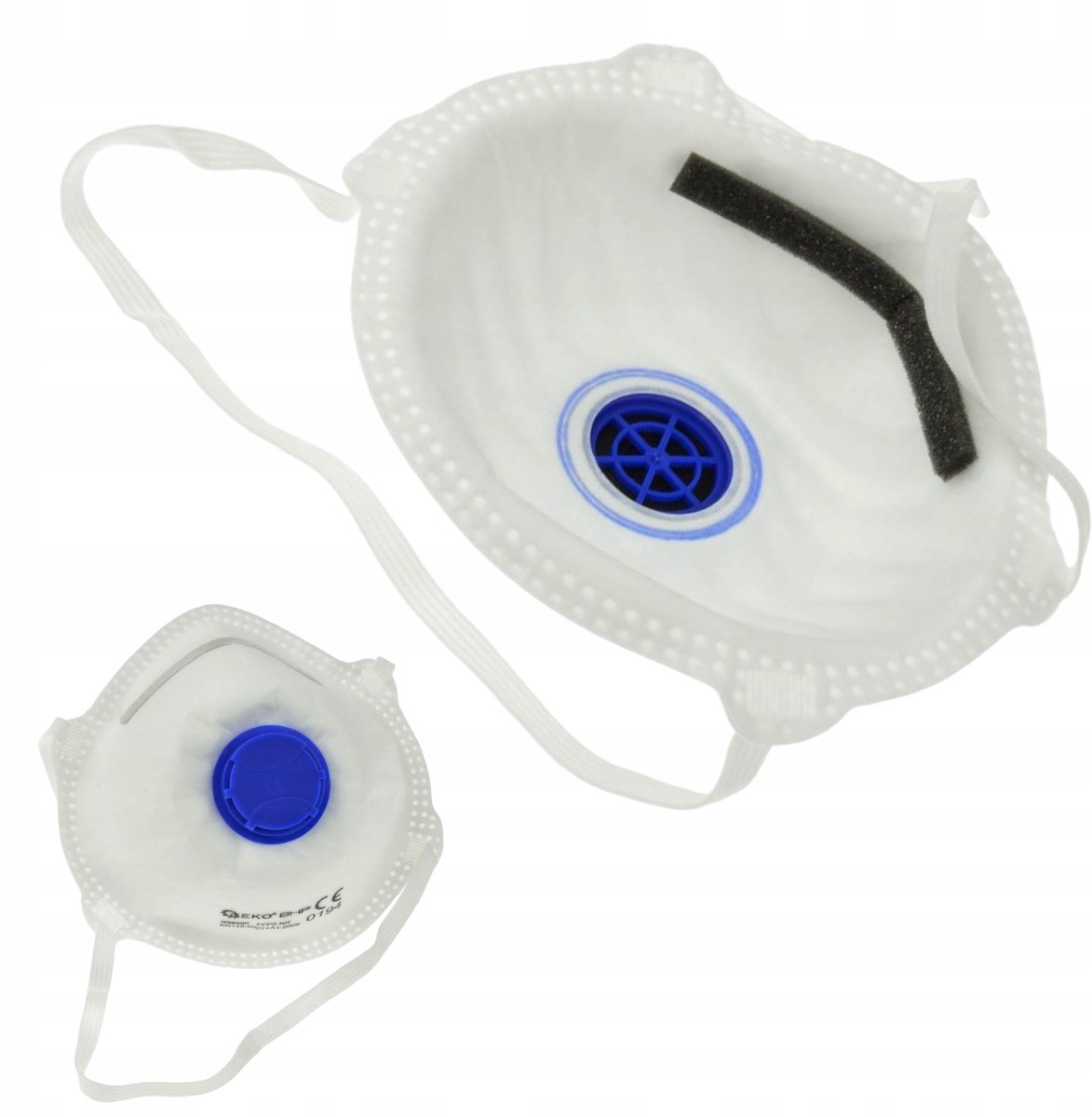 FFP2 stofmasker met ventiel, wegwerp, beschermend