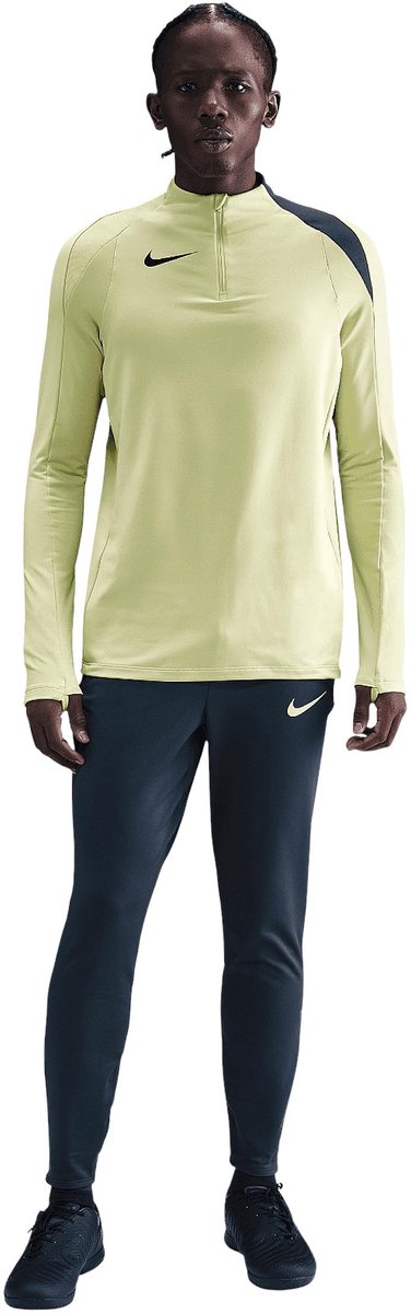 Nike Dri-FIT Strike Drill Top T90 Trainingstop Limelight/Zeewier Blauw