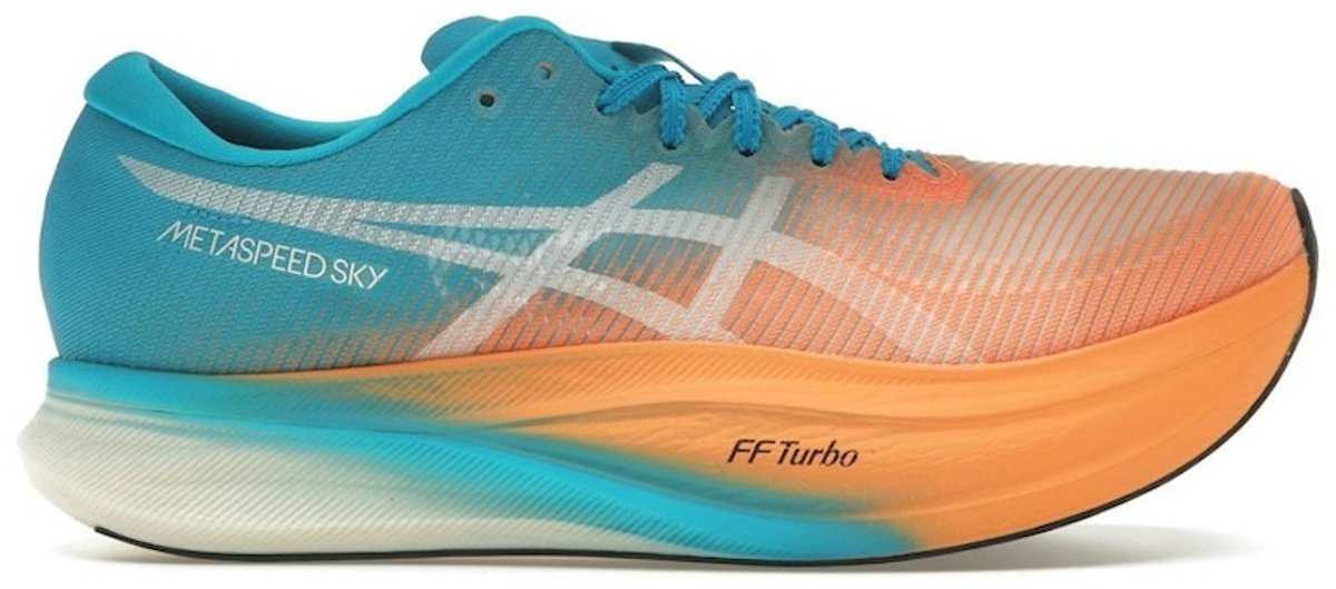 Asics Metaspeed Sky+ Hardloopschoen pop/eilandblauw 39 Oranje