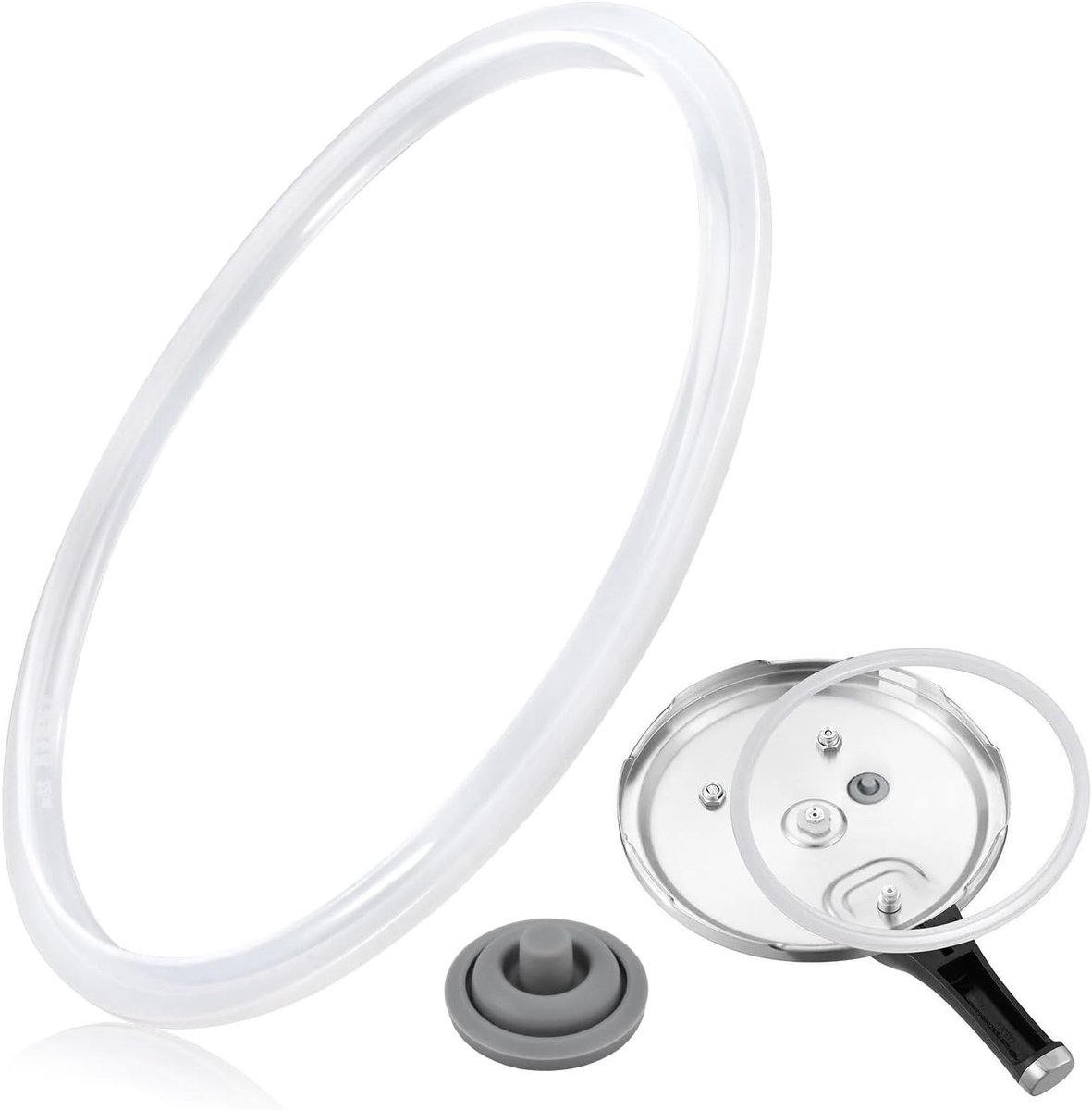 Siliconen Dichting voor Snelkookpannen van 22 cm, Vervangende Sealing Ring voor Diverse Merken, Geschikt voor 3L, 4.5L, 6.5L en 8.5L Snelkookpannen