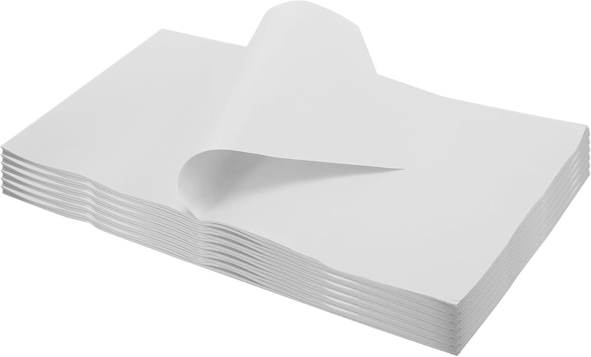 Inpakpapier Wit 300 Vellen 60 x 30 cm, 42 g/m² voor Verpakking, Geschenken en Creatieve Projecten