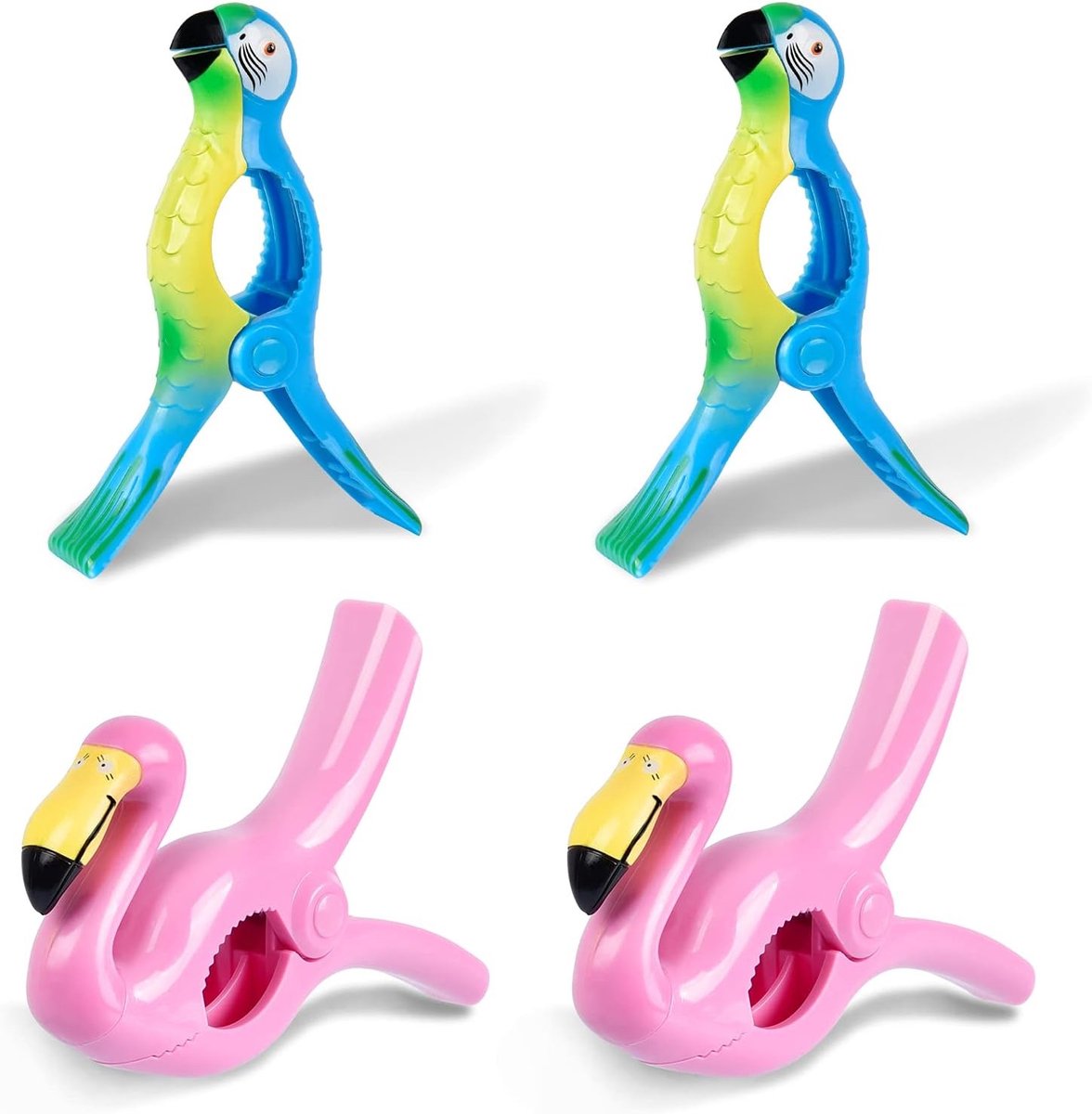 4 Stuks Winddichte Plastic Wasknijpers voor Handdoeken, Perfect voor Binnen en Buiten Gebruik