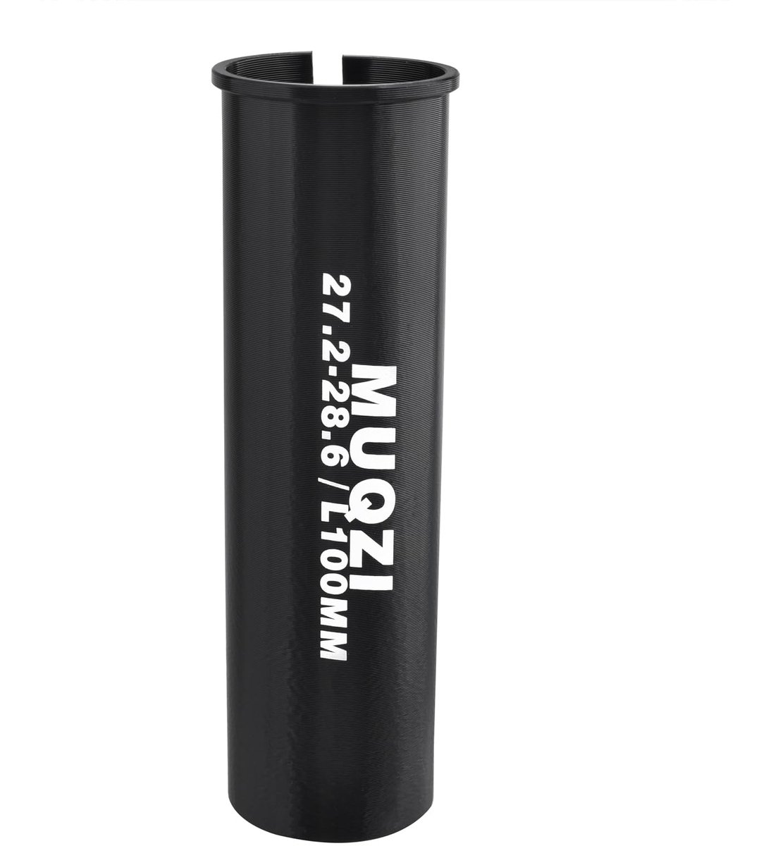 Aluminium fiets zadelpen, lichtgewicht zadelbuis voor MTB en racefiets (Zwart, 27.2 I.D / 28.6 O.D)