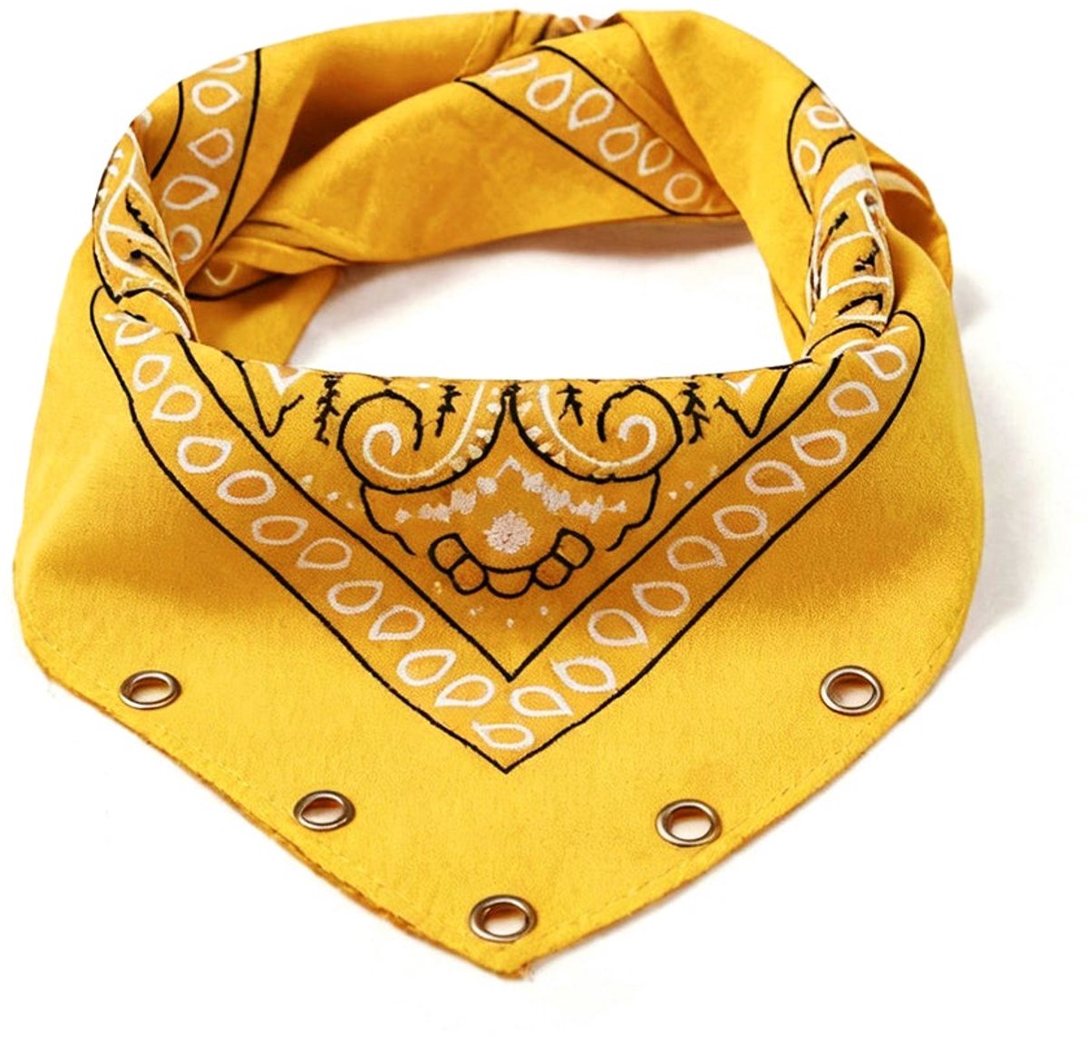 Zomersjaals met paisley-patroon, klassiek katoen, dagelijkse accessoires - Geel