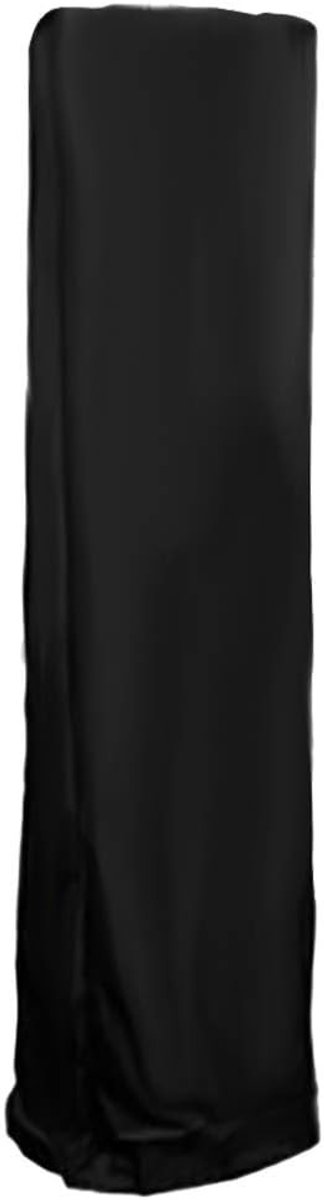 Ademend en Waterdicht Beschermhoes voor Vrijstaande Terrasverwarmer, Piramidevormige Kachel, Zwart (221 x 61 x 53 cm) - Bescherming tegen Weerselementen en UV-straling
