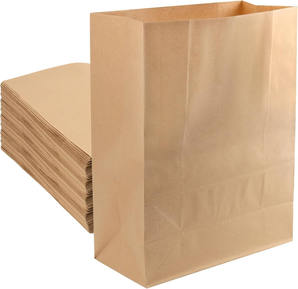 Papieren Vuilniszakken - Bruin - 20 liter - Kraftpapier - Voor Huishoudelijk Gebruik