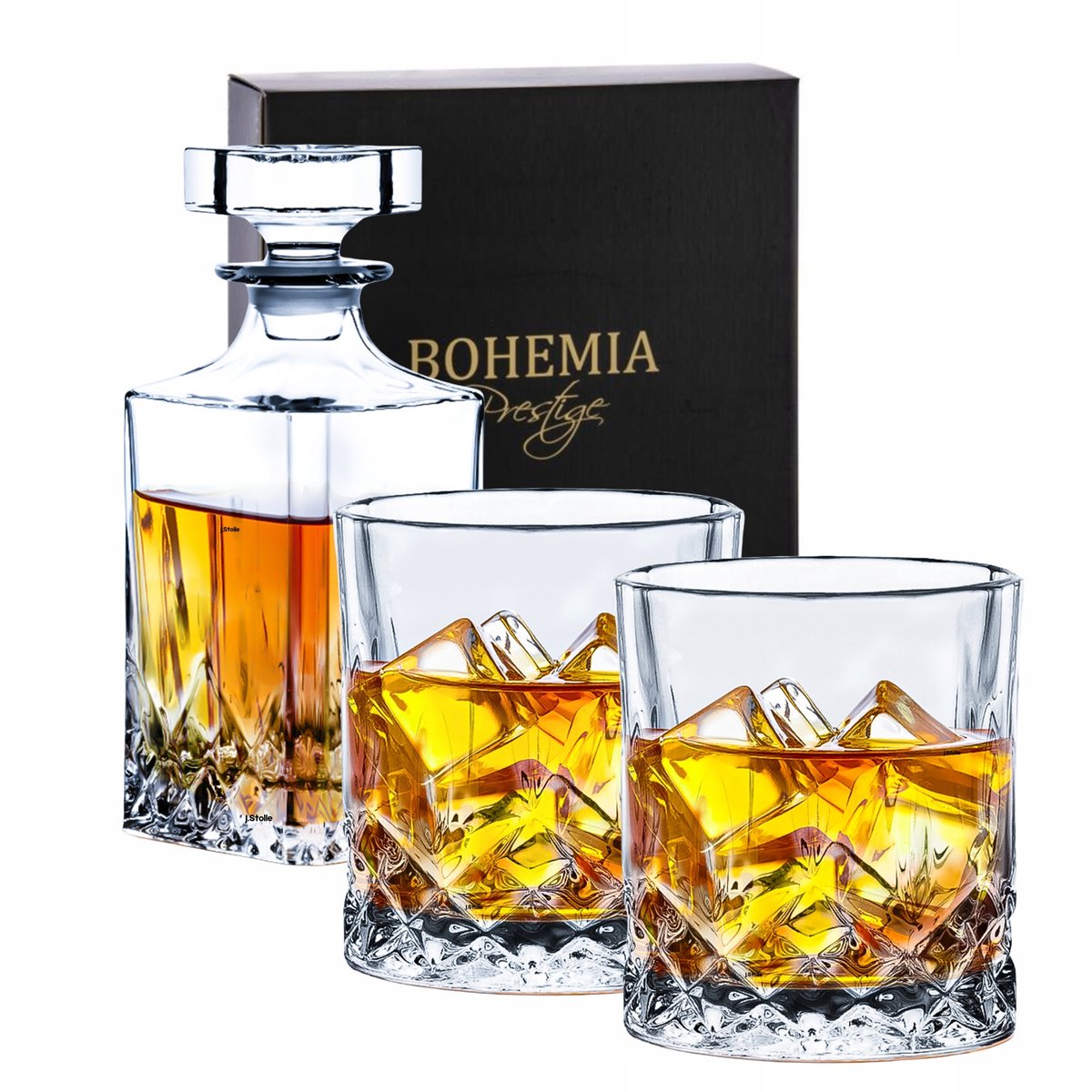 Bohemia Classico Whiskyset: Karafka & 6 glazen van 300ml kristalglas
