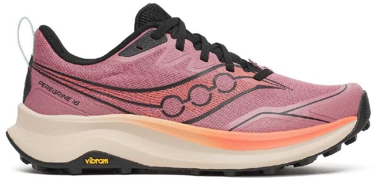 Saucony Peregrine 16 Trail Hardloopschoenen Dames 40.5 Roze
