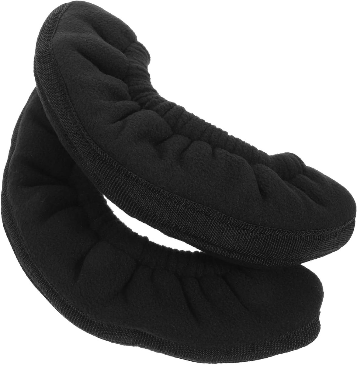 Schaatsbeschermers Paar - Schoenhoezen - Schaatsen Beschermen - Lichtgewicht Fleece - 22 cm - Zwart