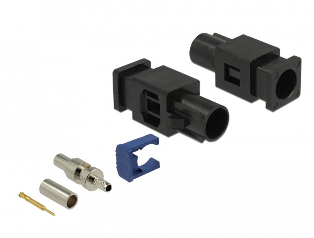 Delock FAKRA A Plug met veerpin - Krimp - voor RG-174 / RG-316