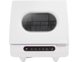 Allvia® Mini Vaatwasser - Kleine Vaatwasser - Vrijstaande Vaatwasser - met 2 Spoelmodi - 5 Functies - 360° Roterende Waterstraal