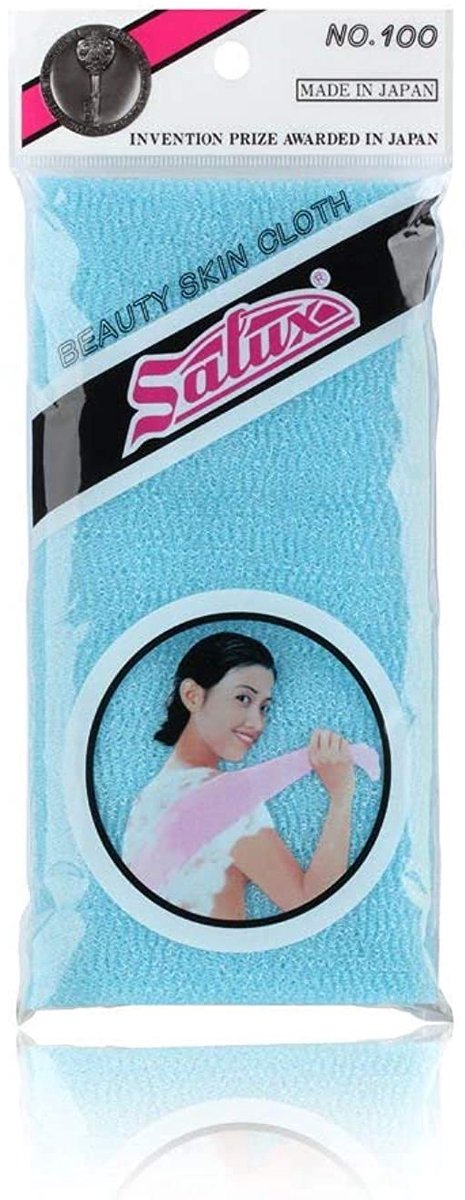 Salux Nylon Japanse Beauty Skin Bad Wash Cloth/Towel - Turquoise Blue by SALUX - ShopVlot