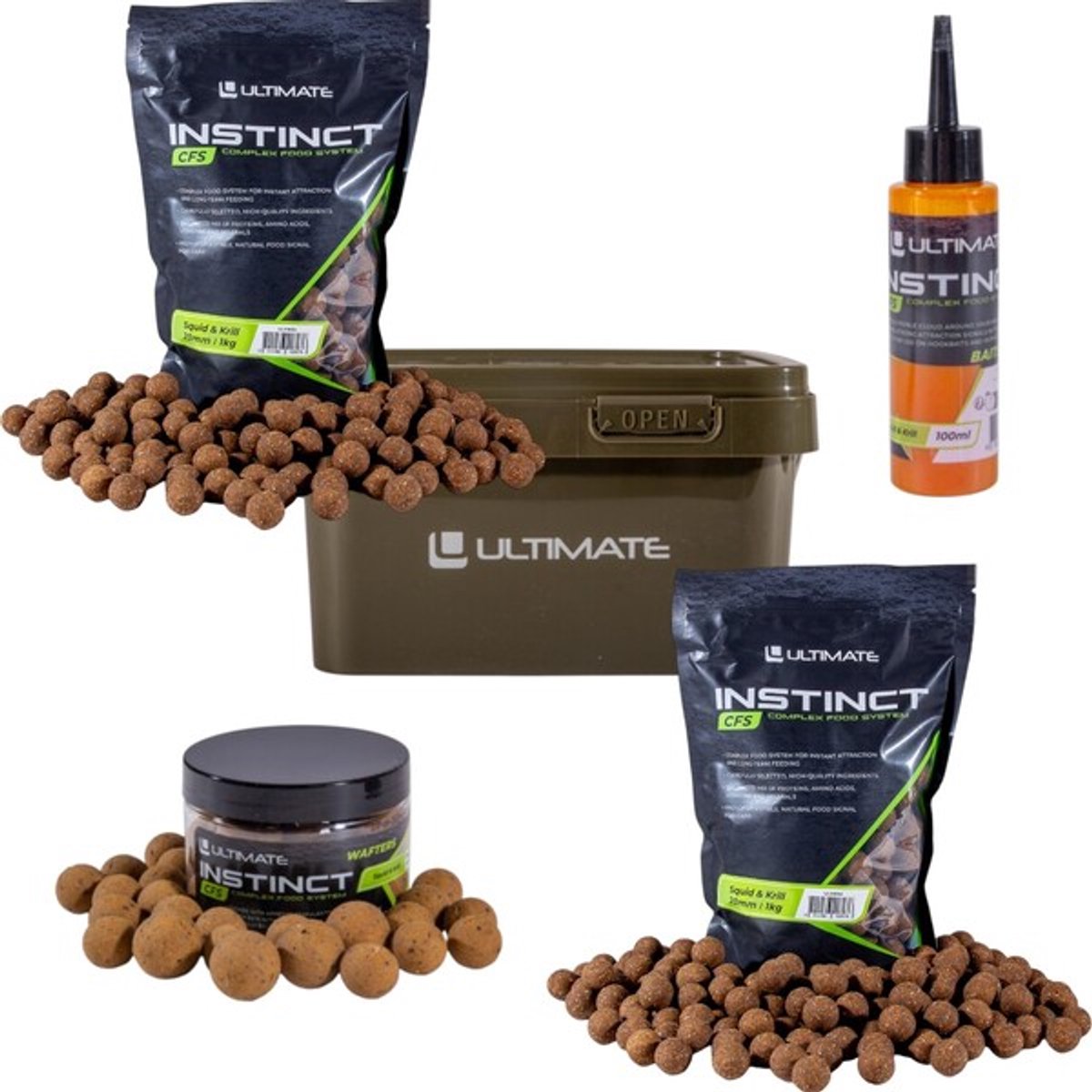 Ultimate Bucket Deal Instinct CFS Squid & Krill - Karper Set