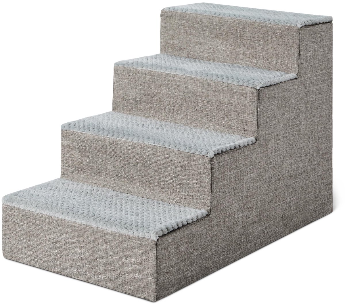Famanu – Hondentrap met 4 treden, 46,7 cm hoog, antislip voor huisdieren, ideaal voor hoog bed, hoge bank of slaapbank