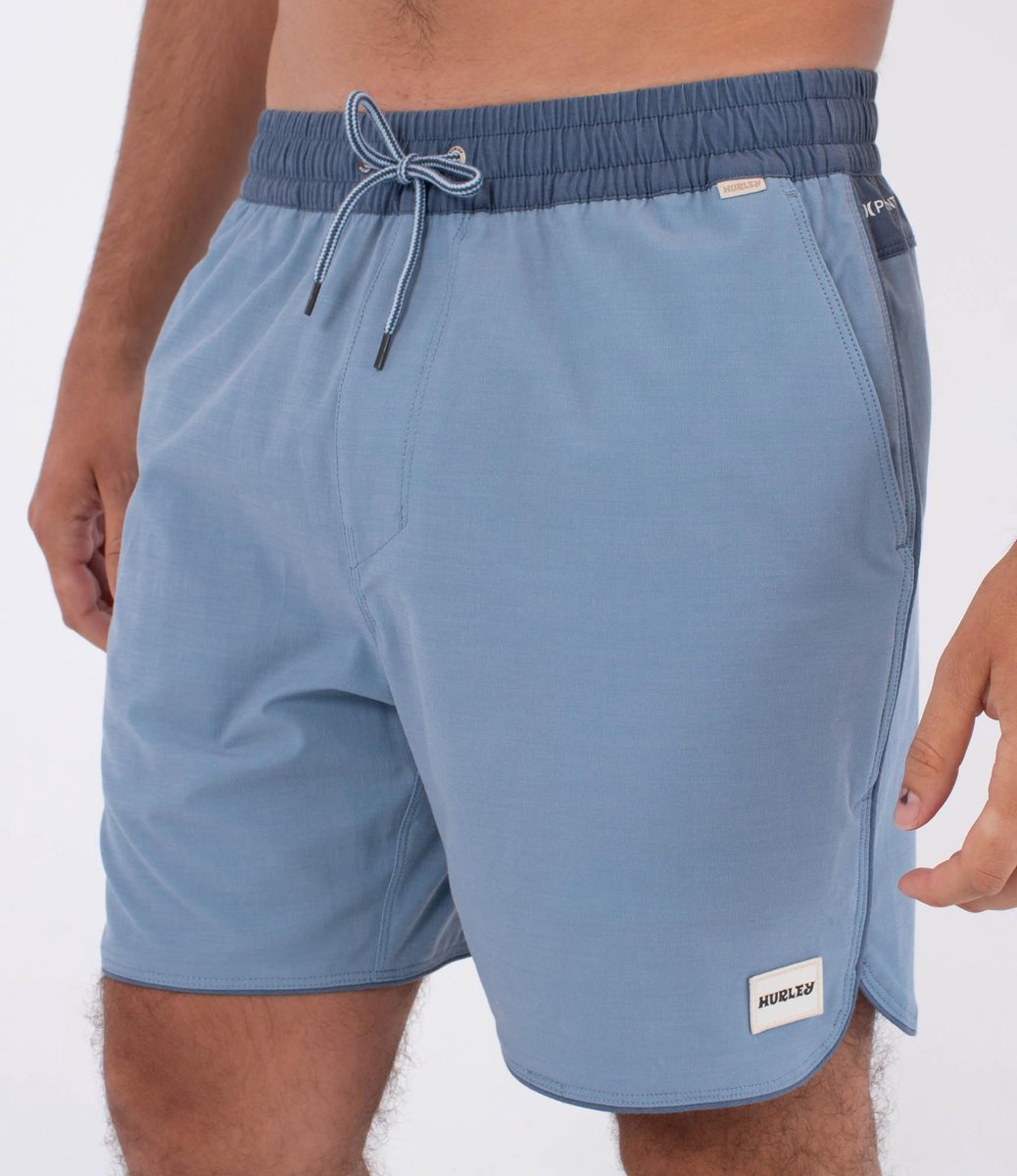Hurley PHTM Naturals Scallop Volley 17 Zwemshort Phantom Phantom/tea Rose