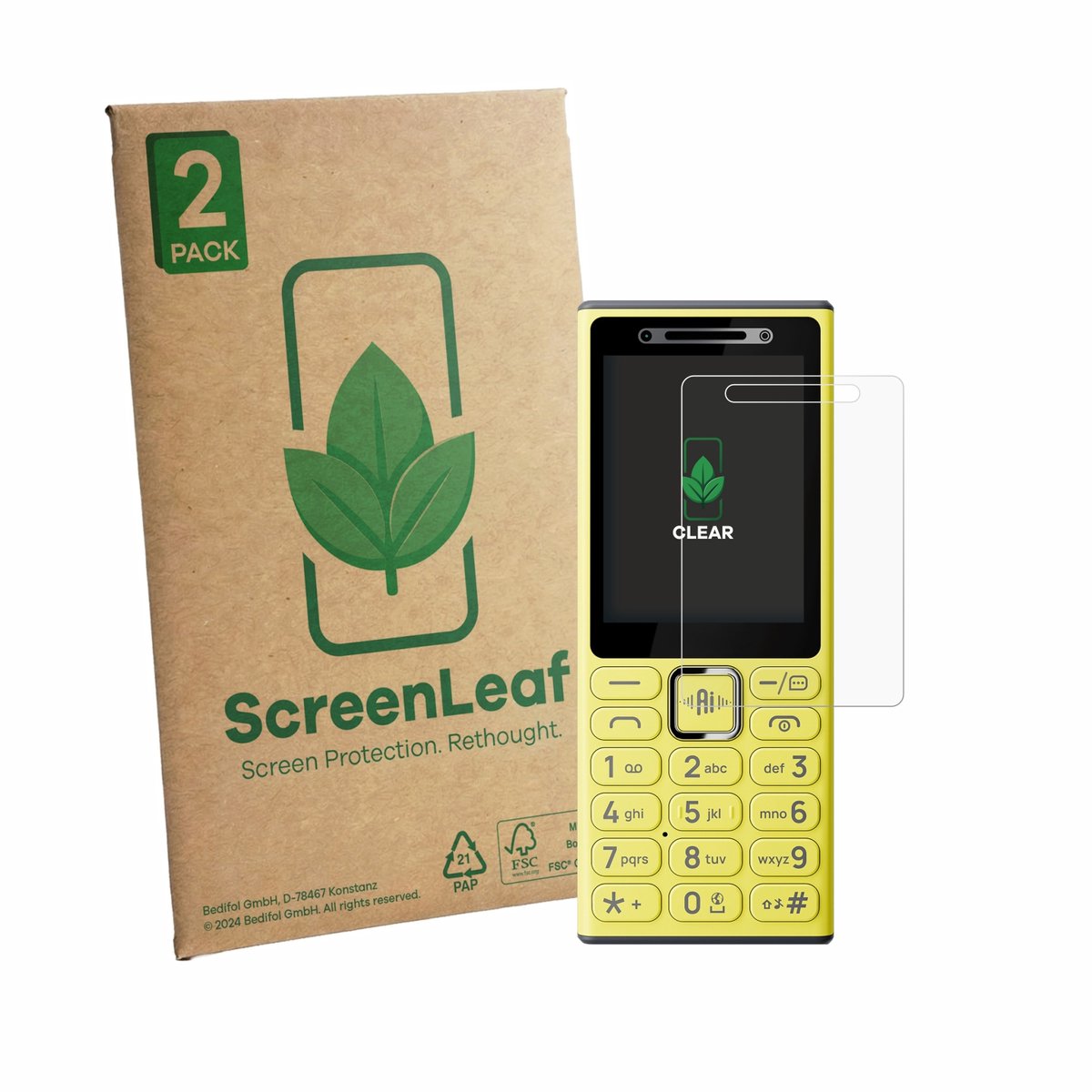 2 Stuks Screenprotector voor Nokia 200 4G - Hoogwaardige Beschermfolie transparant