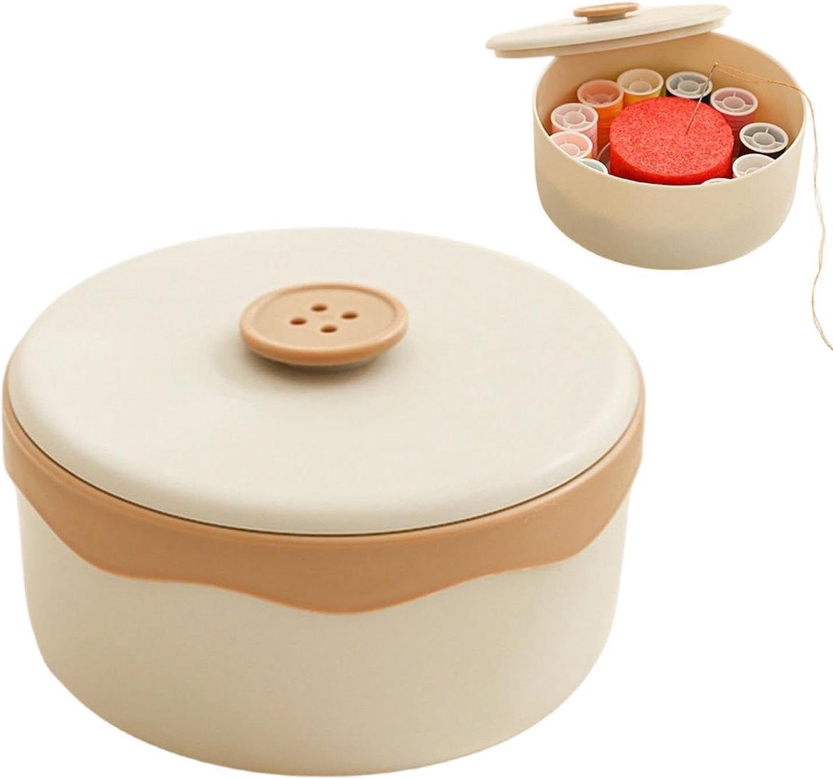 Kleine Naaidoos - Compacte Naaiset - Hobby en Reizen - Magnetische Naaldhouder - 12.5 cm - Niet gespecificeerd