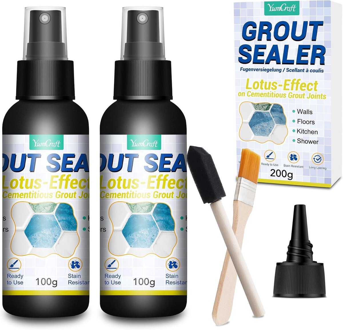 Voegkit - Transparant - Niet-Giftig - Waterdichte Kit voor Tegels en Voegen - Voor Badkamers en Keukens