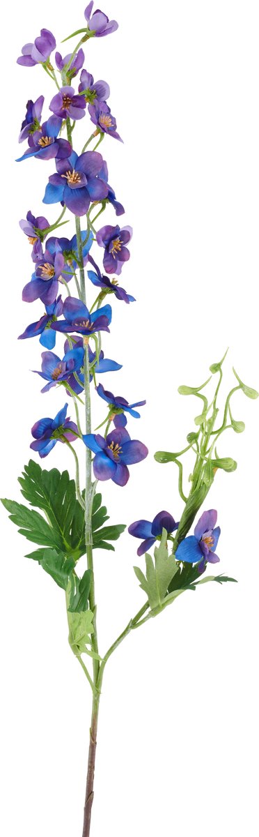 Easyplants | Kunstbloem Delphinium 79 cm paars | Zijde | Nepbloemen | paars | Onderhoudsvrij | Kant-en-klaar