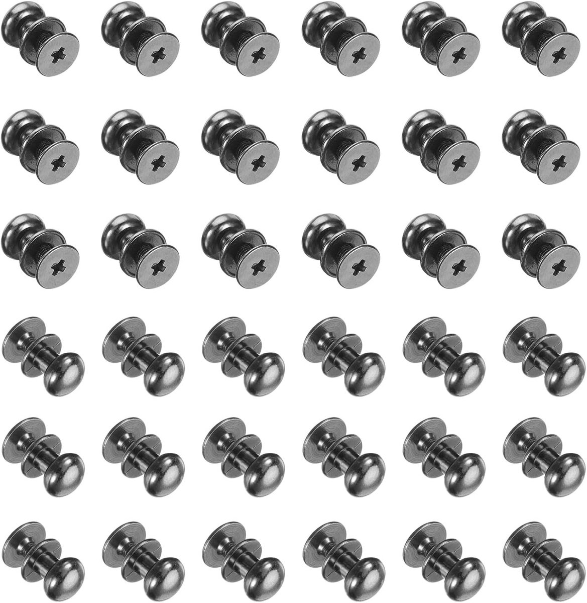 36 stuks ronde mini-handgrepen, 6 mm kleine ladegrepen, handgrepen voor commodes, kasten, dozen, sieraden, geschenkhoezen, zwart
