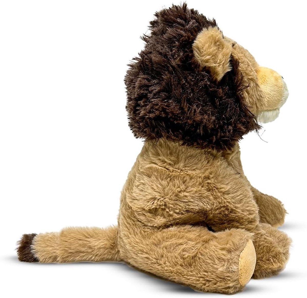 Planet 9 inch Eco Pluche Teddy Bear Olifant, Leeuw, Panda, Gorilla Wildlife Soft Speelgoed| Gemaakt van 100% gerecycled kunststof|Kawaii Pluche Leuke Knuffels| (Leeuw)