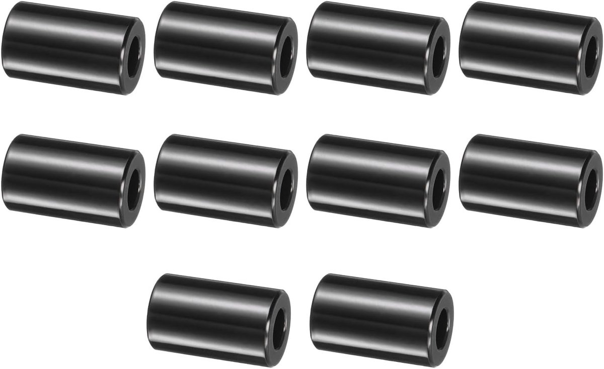 10 stuks roestvrijstalen afstandhouders 5/16 inch boring x 5/8 inch buitendiameter x 1 inch lengte schroefbus natuurlijke, ronde metalen afstandhouders voor 5/16 inch schroeven, bouten en