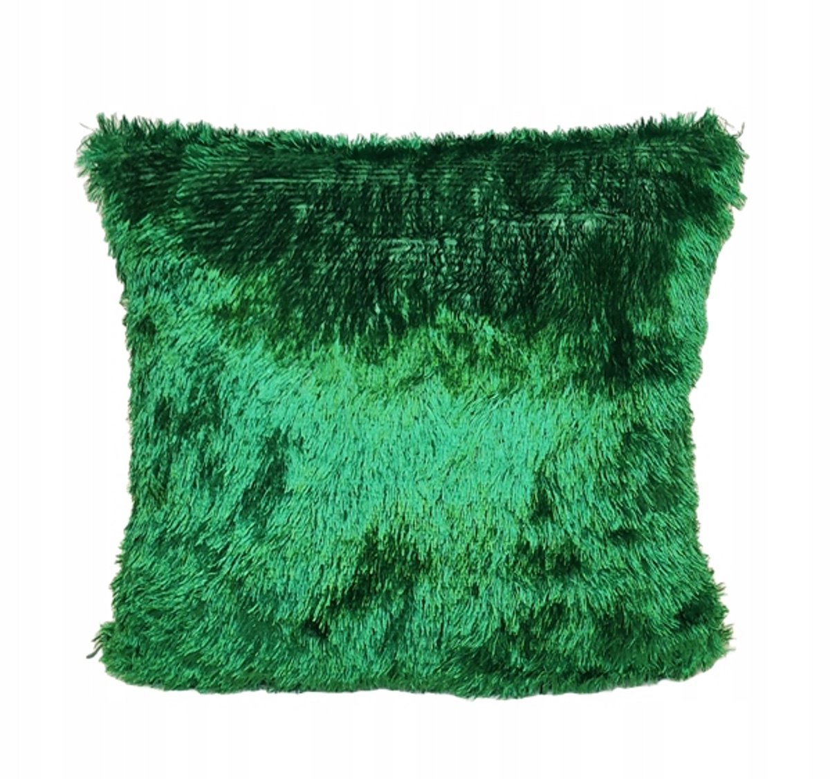 Decoratieve Pluche Kussenhoes 40x40 cm - Glanzend Groen