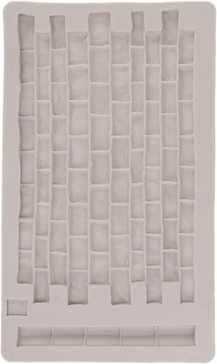 Vorm stenen wand, grijze steenmuur textuurmat voor fondant, hars, bakken