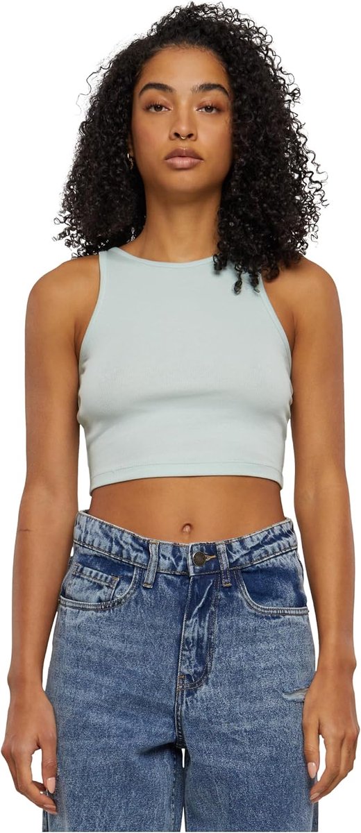 Classics Tb6185-ladies Organic Cropped Rib Top dames Ondershirt