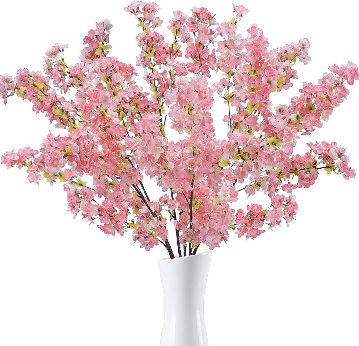 Decoratie, kersenbloesem, kunstkersenbloesemtakken, 82 cm, kersenbloesem, roze, kunstbloemen, lente, kunstbloemen, Sakura, plastic bloemen, kersentakken, kunsttakken, 6