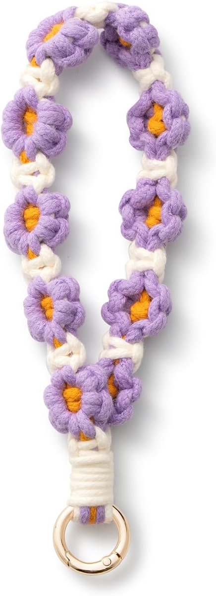 Macrame lint sleutelhanger Lanyard kaart sleutelhanger meisjes cadeau voor vrouw