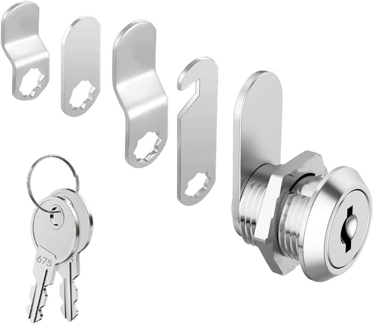 Brievenbusslot - Zilver - 16 mm - Hefboomslot met 2 Sleutels - Voor Brievenbussen en Meubels