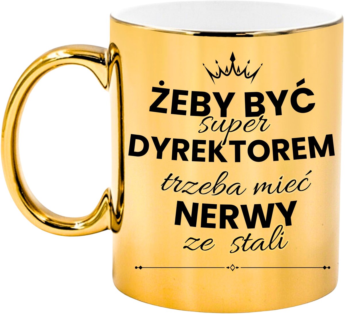 Gouden Mok voor Directie - Uniek Cadeau voor Werk & School