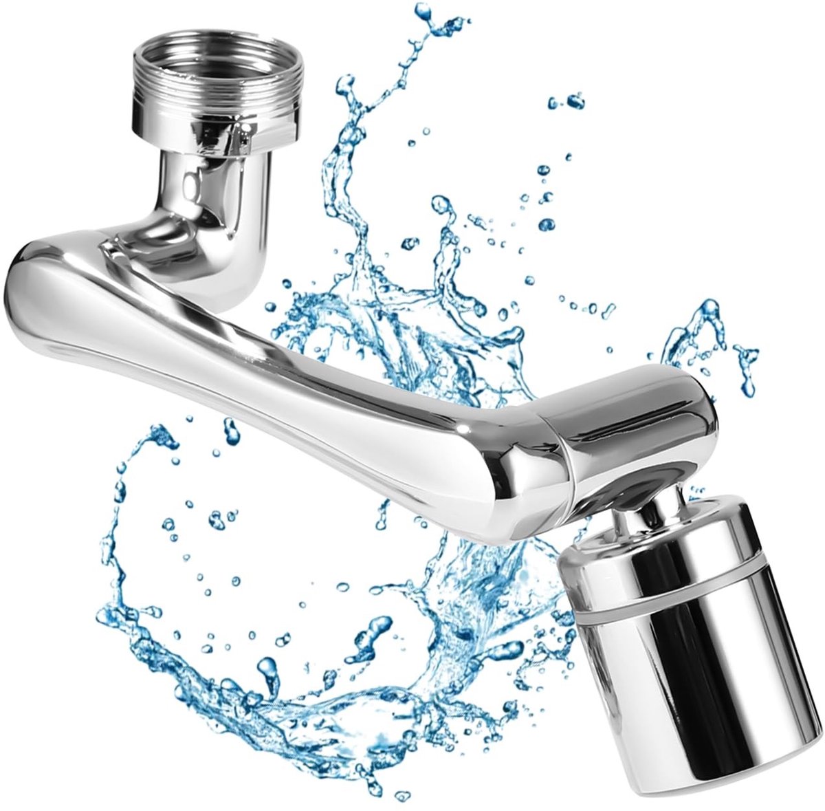 SolidKeus - Rotatable Keuken/Bad Faucet met Waterbesparing en Twee Spray Modi