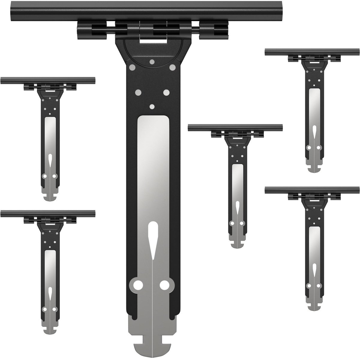 SolidKeus - Set van 6 Universele Soft Roldeur Bevestigingen van Staal en Nylon