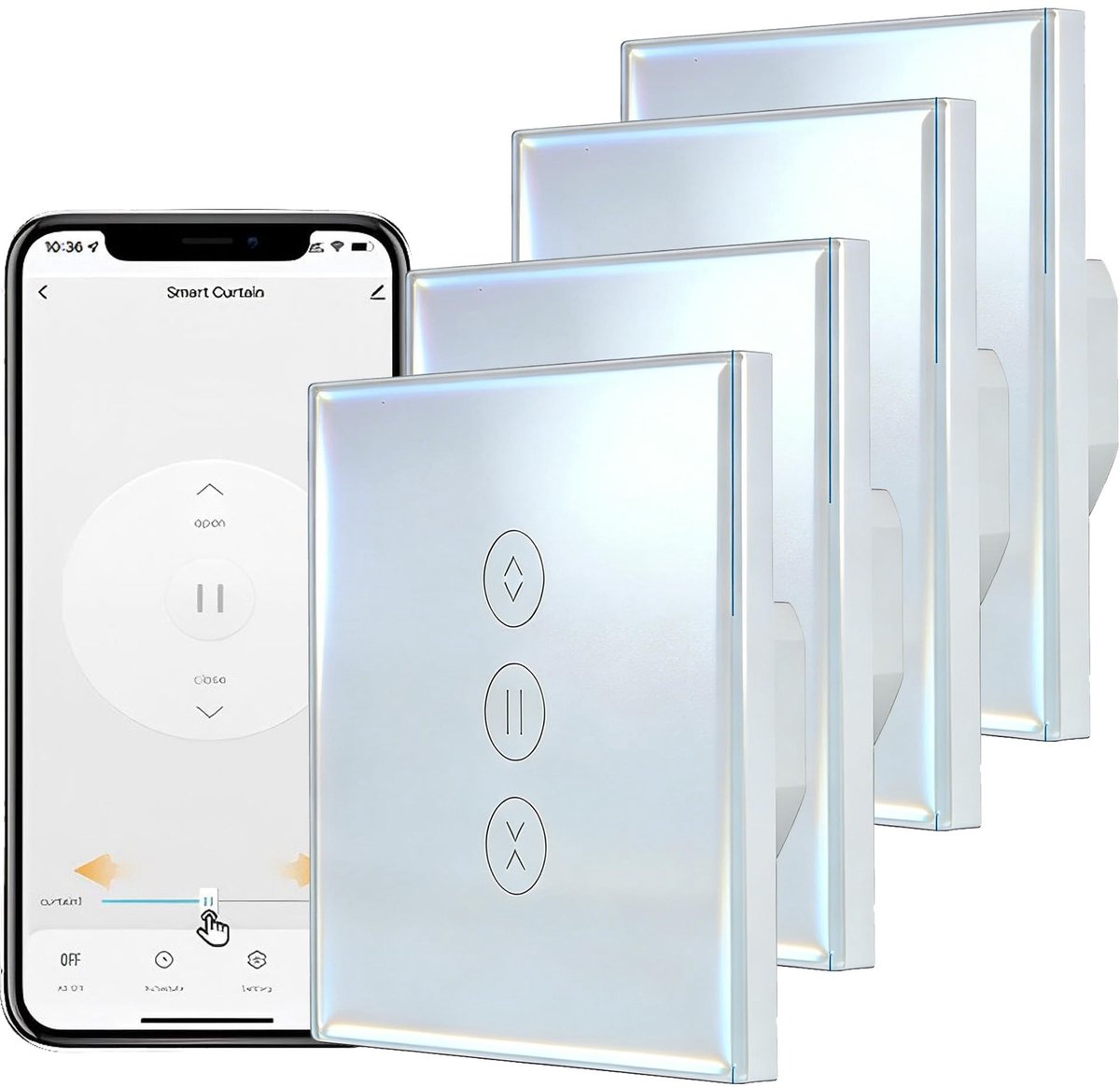 SolidKeus - Slimme Rolluik Schakelaar met WiFi voor App Besturing