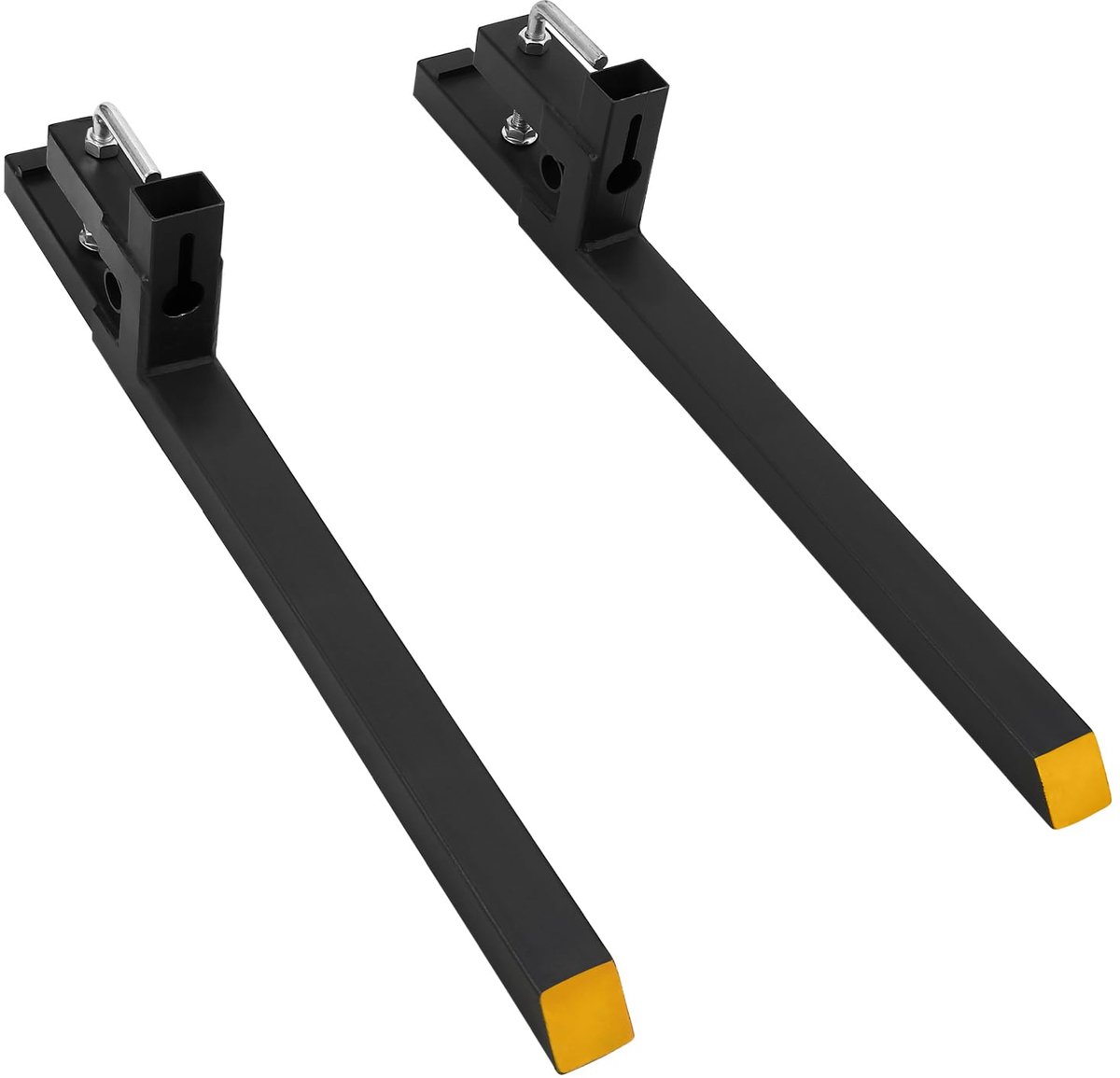 HoerFuriy - Klem Op Palletvorken Zonder Drijfstang - Capaciteit 1100kg - Frontladerbevestiging Voor Laadbak - Ideaal Voor Landbouw En Agrarische Toepassingen - 109cm
