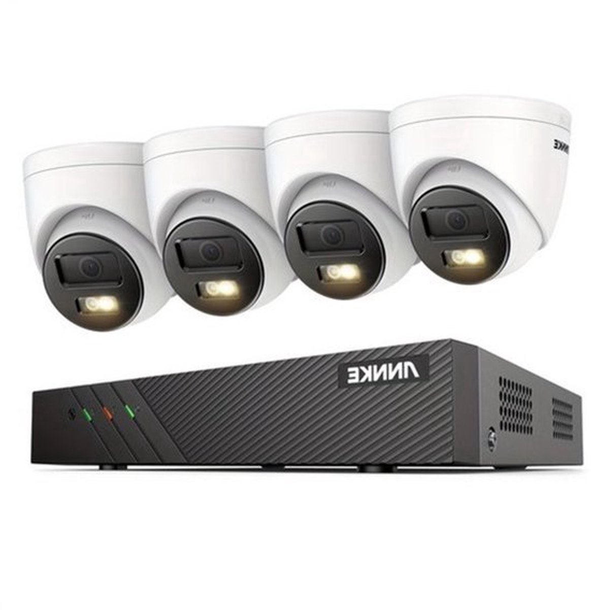 4-Kanaals PoE Beveiligingssysteem – Beveiligingscamera Set – Videobewaking – Toezicht Camera – NVR Systeem – Kleurnachtzicht – Slimme Bewegingsdetectie