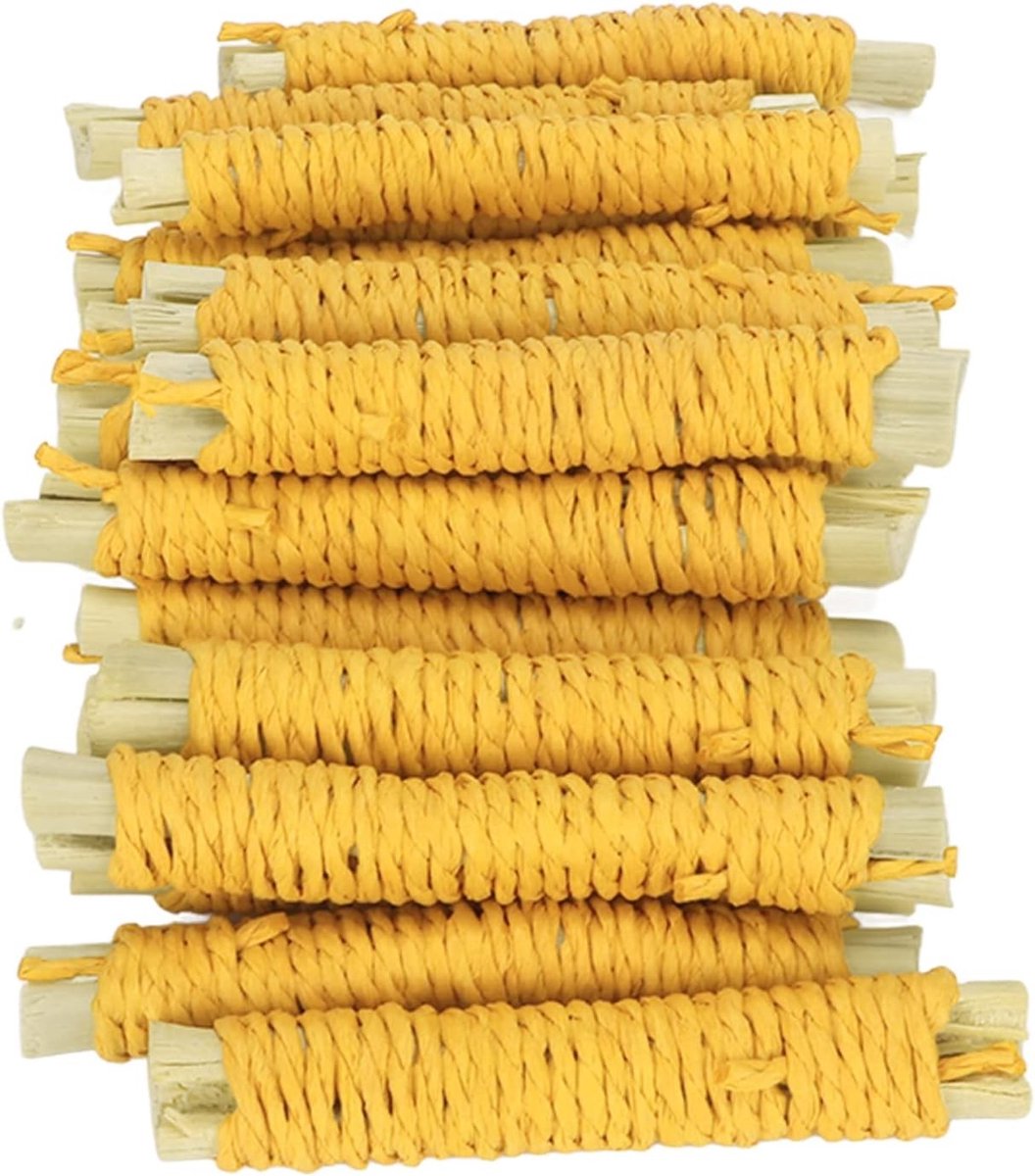 Natuurlijke Bamboesticks voor Knagers - 20 Stuks voor Tandverzorging en Speelplezier