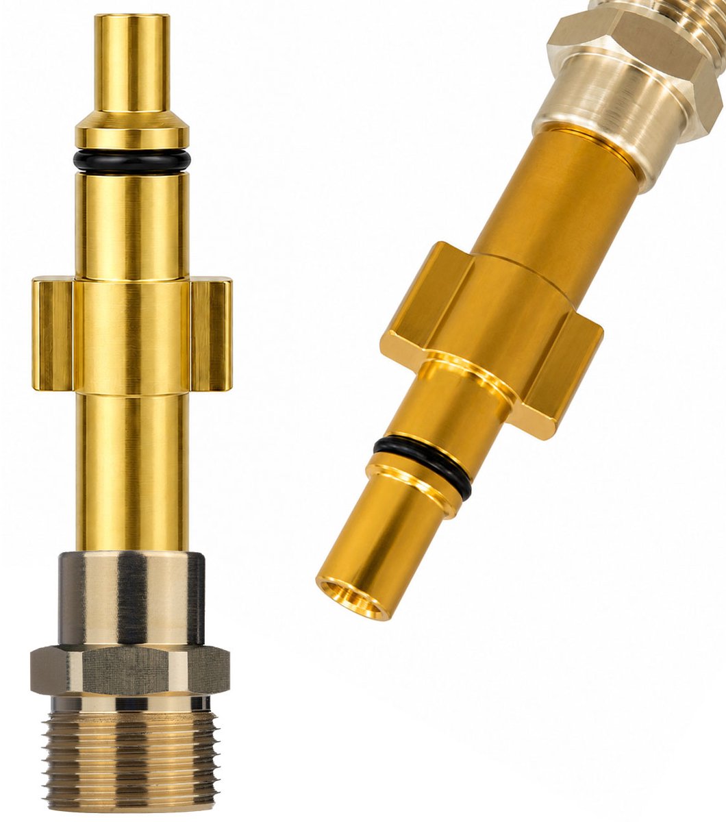 Rosfix Adapter Vervanging - M22 Buitenste Schroefdraad - Lavor QC, 160 bar, 9 mm Spie - Geschikt voor Lavor, Parkside