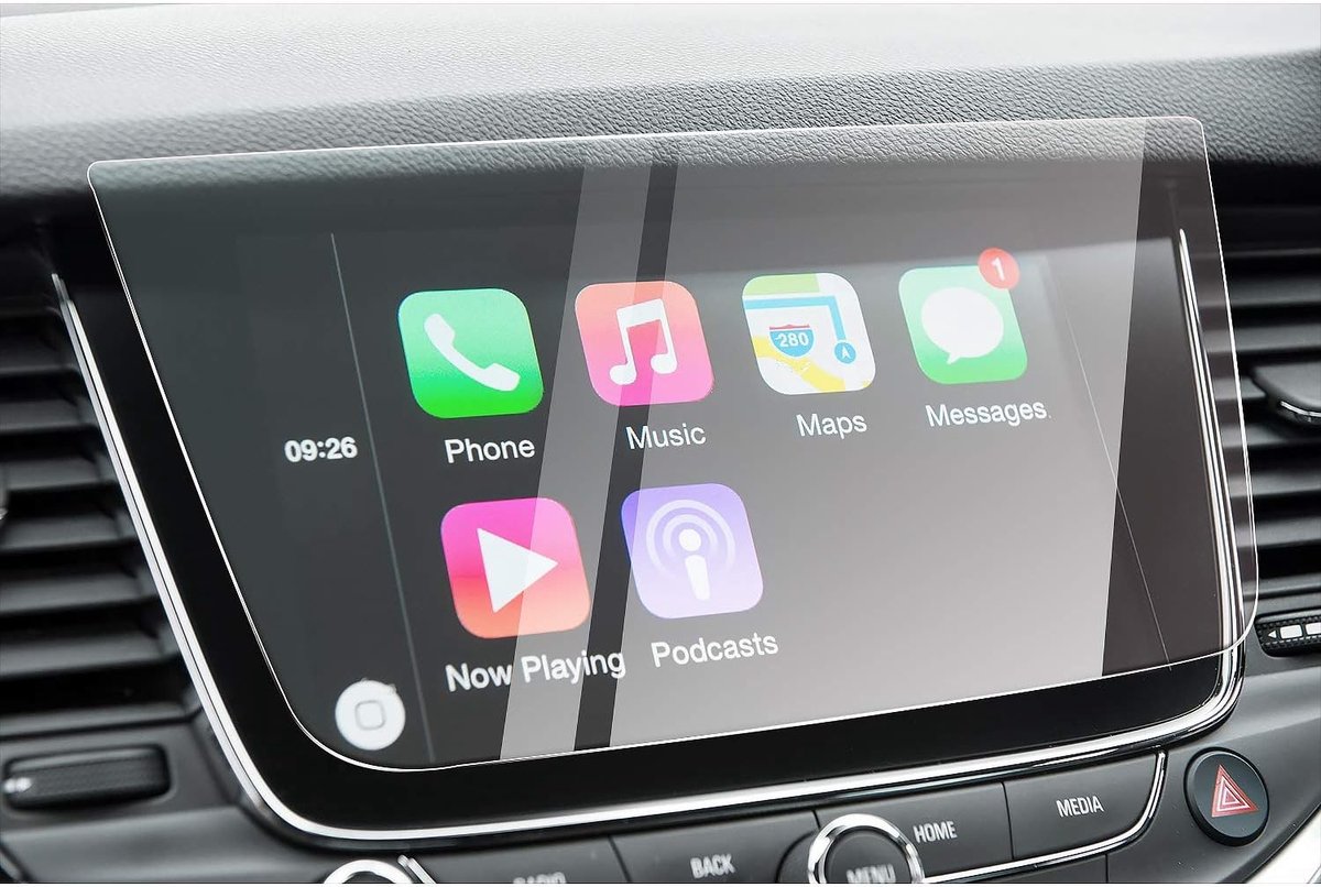 8 Inch Navigatiescherm Beschermfolie voor Opel Astra en Crossland X - 9H Krasbestendig en Antivingerafdruk, Transparant en Duurzaam