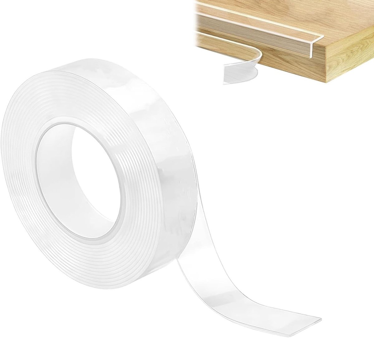 Transparante Hoekbescherming 3m x 2cm Zelfklevend Extra Sterk 2mm Dikke Randenbescherming voor Meubels, Muren en Tafelveiligheid