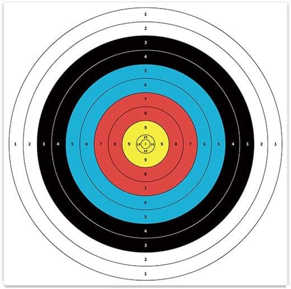 10 Stuks Dartboard Papier Reserveaccessoires voor Darttraining - Ideaal voor Precisie en Verbetering - 40 x 40 cm