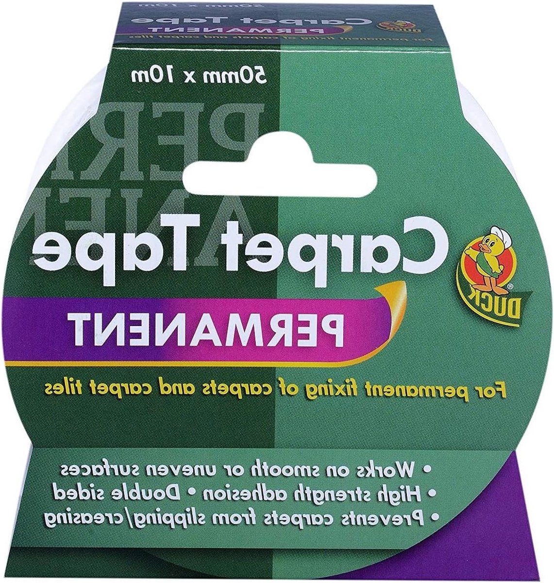 Dubbelzijdige Tape - Tapijtband - Tapijt Bevestigen - Sterke Hechting - 50mm x 10m - Wit