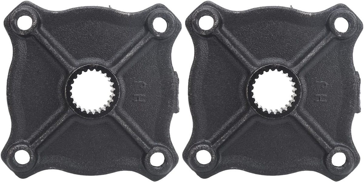 Achterasnaaf voor Quad en Go-Kart, 2 stuks 103x103mm Stalen Legering met 23 Tanden voor 110CC en 150CC ATV's en Dune Buggies